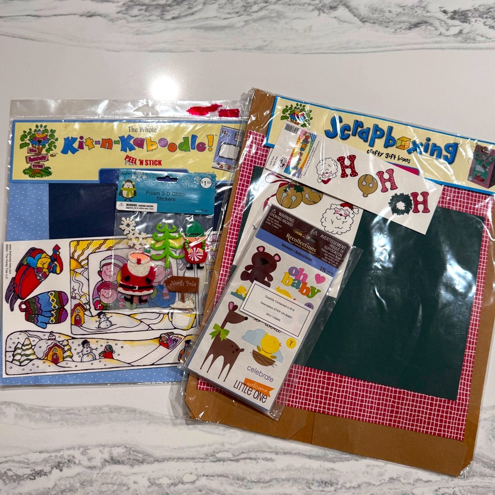 Holiday Scrapbooking Kit with Stickers